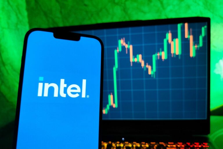 Cours de l'action Intel en bourse avec une analyse des tendances