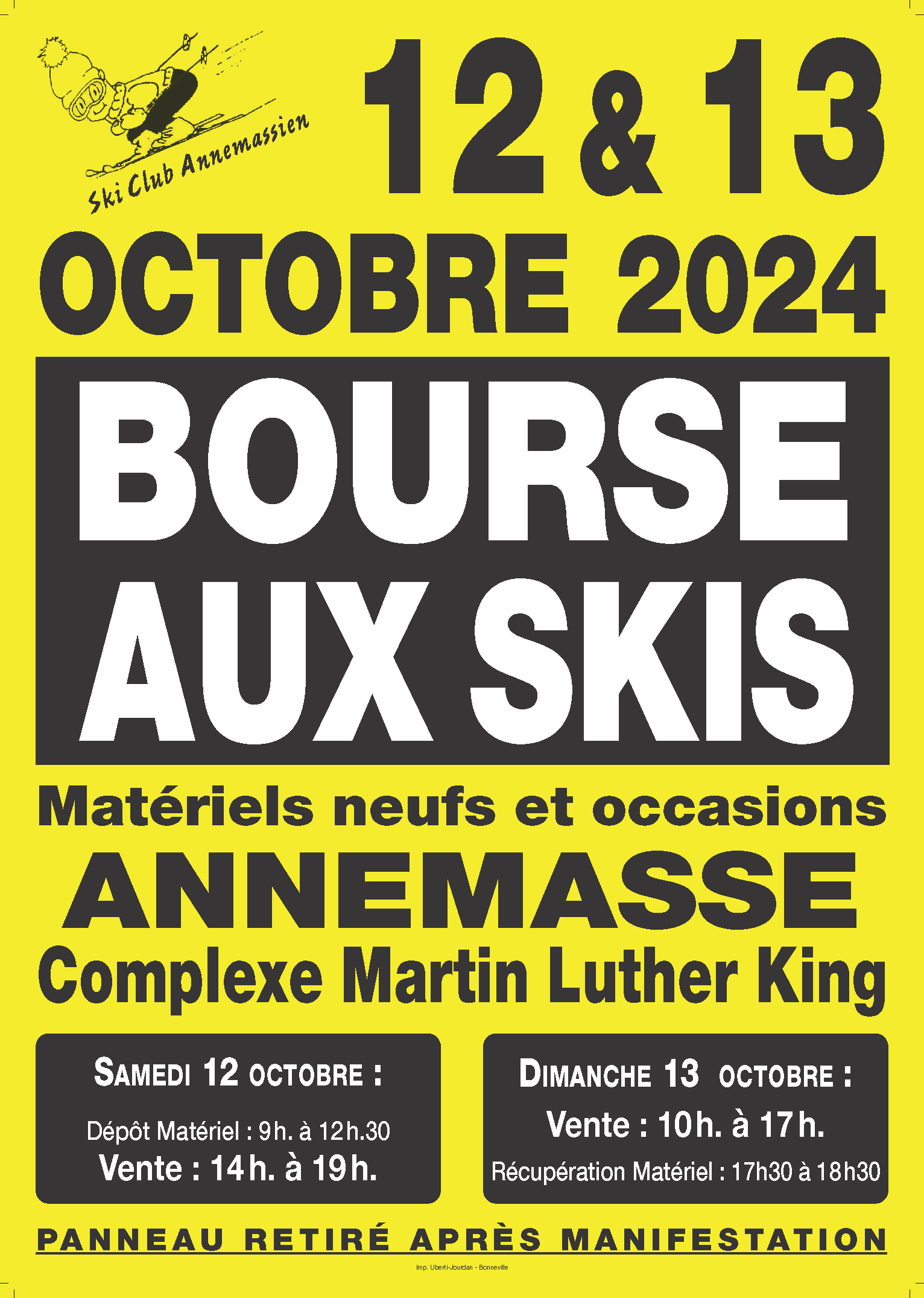 Affiche bourse aux skis 2024