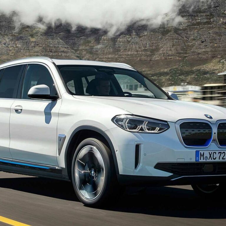 Cotation en bourse de BMW avec une image du modèle BMW iX3