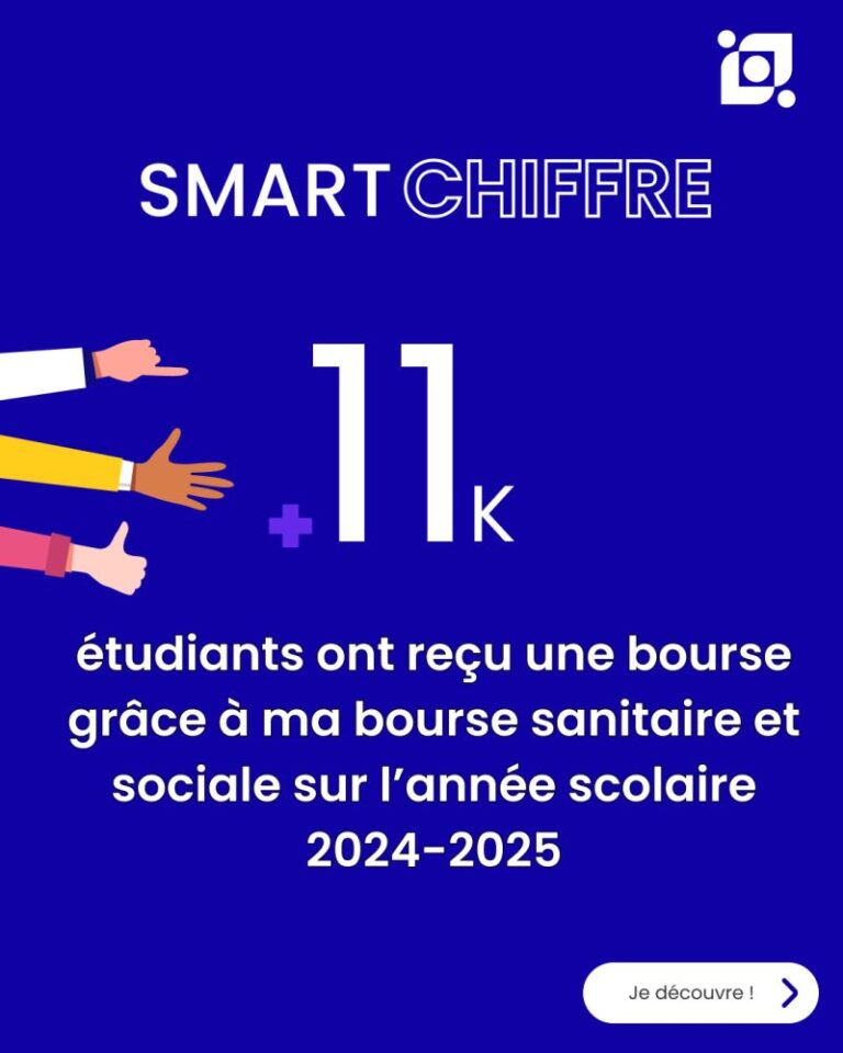 Étudiants en Île-de-France recevant une bourse pour les formations sanitaires et sociales.