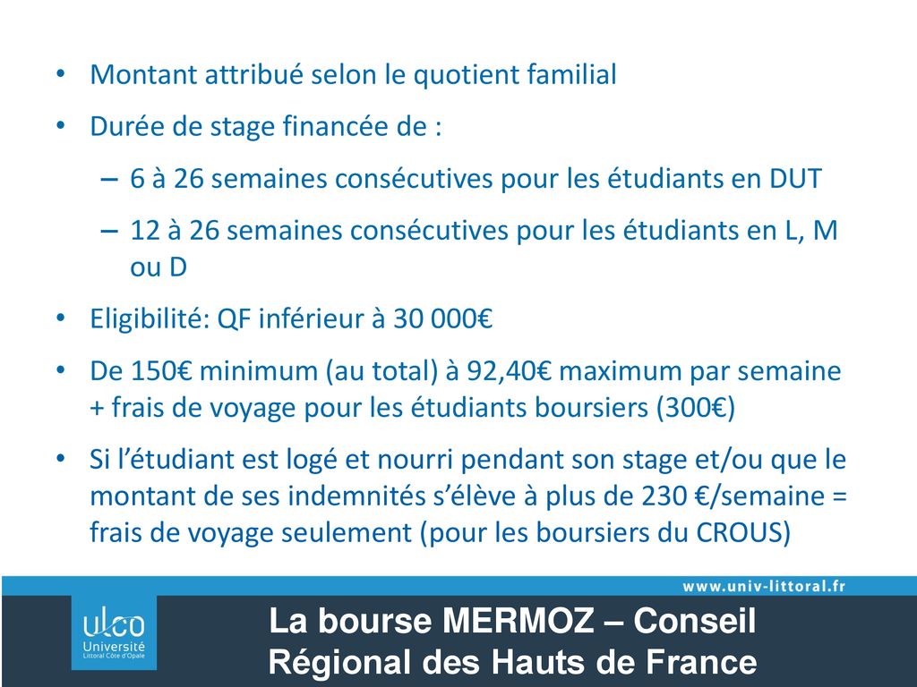 Présentation de la bourse Mermoz par le Conseil Régional des Hauts-de-France