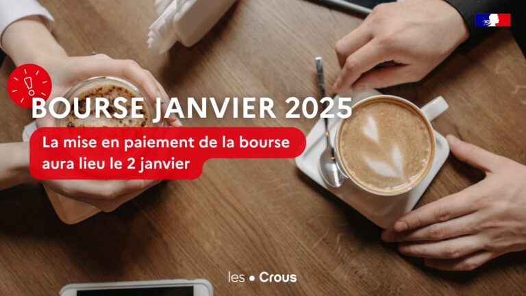Calendrier de versement des bourses CROUS pour l'année universitaire