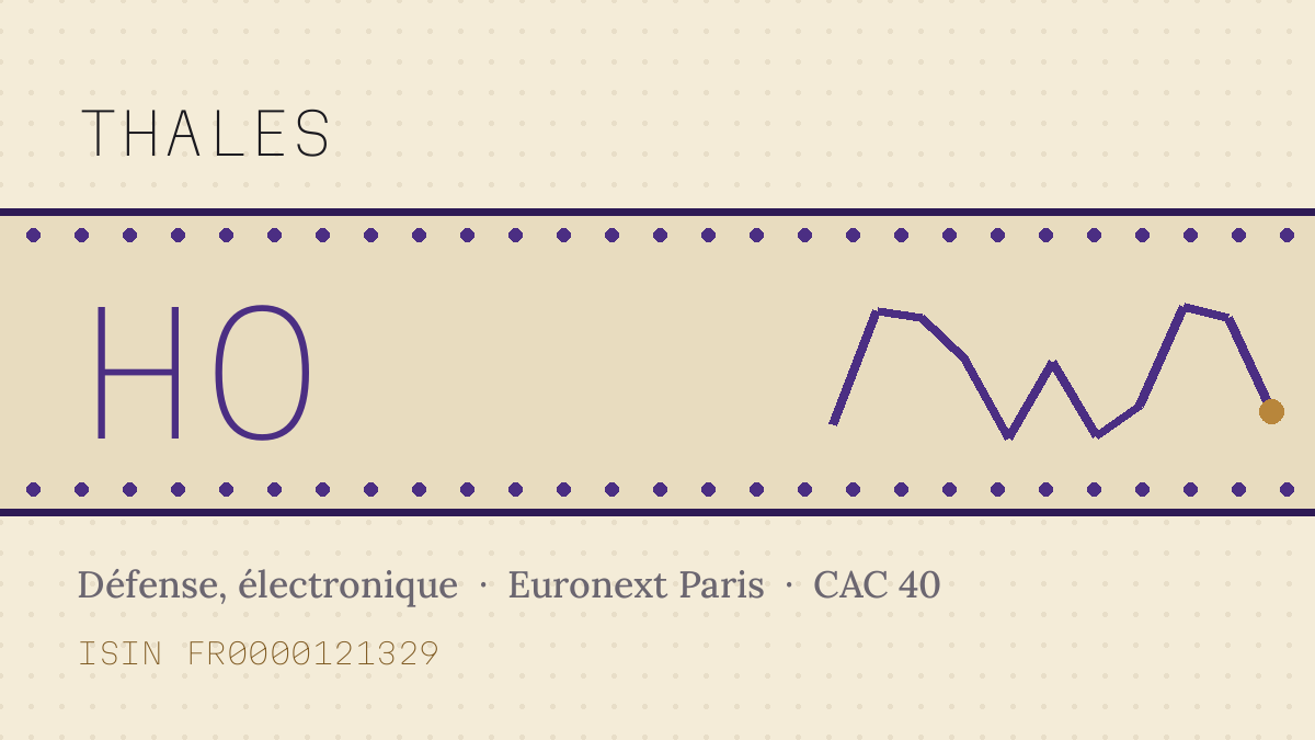 Action Thales : cours, dividende et ce qu’il faut savoir avant d’acheter