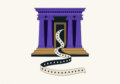 La façade de banque d’où sort la bande