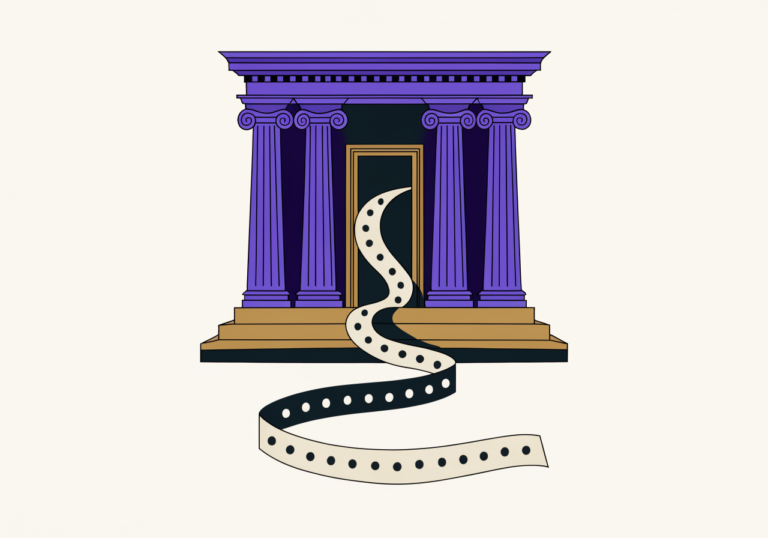La façade de banque d’où sort la bande